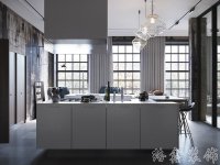 工業(yè)風格家居裝修裝飾室內(nèi)設(shè)計效果-A506-2