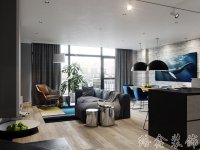 工業(yè)風格家居裝修裝飾室內(nèi)設(shè)計效果-A506-6