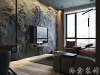 工業(yè)風格家居裝修裝飾室內(nèi)設計效果-A508-4