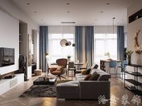 現(xiàn)代風格家居裝修裝飾室內(nèi)設計效果-A8108