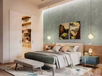 現代風格家居裝修裝飾室內設計效果-A8108-5