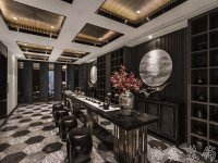 中式風格家居裝修裝飾室內(nèi)設計效果-H806-5